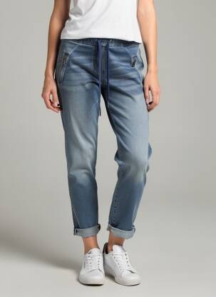 Pantalon chino taille normale taille normale bleu CARLA GIANNINI femme