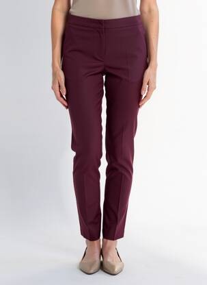 Pantalon slim taille élastique taille normale violet SOPHIA femme
