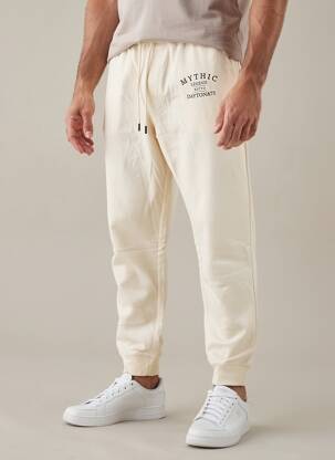 Jogging sérigraphie beige DAYTONA homme