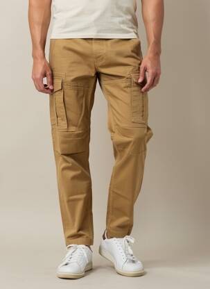 Pantalon cargo poches taille normale marron DAYTONA homme