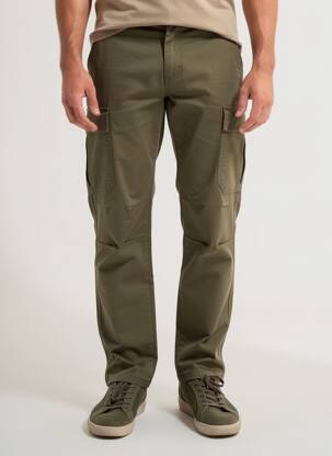 Pantalon chino stretch taille normale vert DAYTONA homme