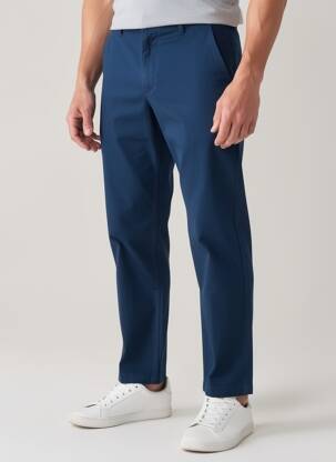 Pantalon chino stretch taille normale bleu DAYTONA homme