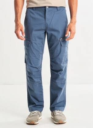 Pantalon cargo stretch taille normale bleu DAYTONA homme