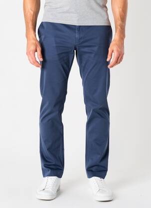Pantalon chino stretch taille normale bleu DAYTONA homme