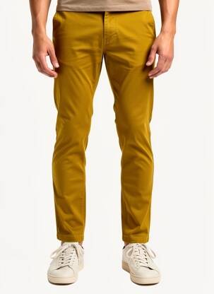 Pantalon chino stretch taille normale vert DAYTONA homme