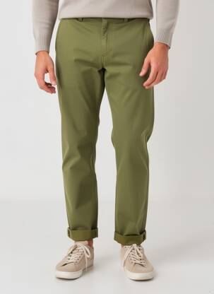 Pantalon chino stretch taille normale vert DAYTONA homme