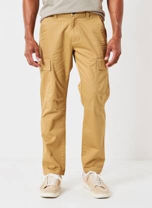 Pantalon cargo stretch taille normale beige DAYTONA homme