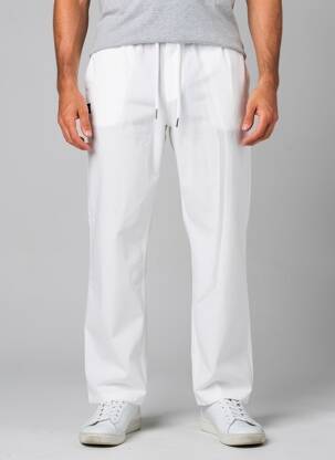 Pantalon droit tissage popeline taille normale blanc DAYTONA homme