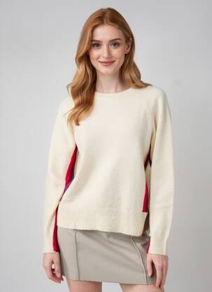 Pull stretch manches longues beige VILA femme