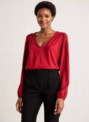 T-shirt manches longues manches longues rouge LOLA ESPELETA femme