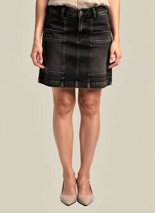 Jupe courte poches gris B.YOUNG femme