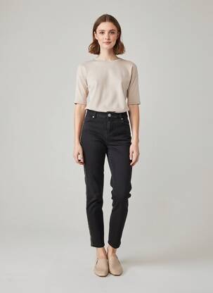 Pantalon slim poches noir MORGAN femme