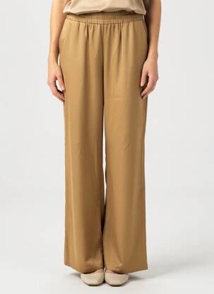 Pantalon droit taille élastique beige B.YOUNG femme