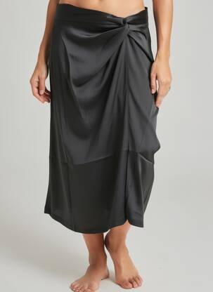 Jupe longue coupe fluide noir MOLLY BRACKEN femme