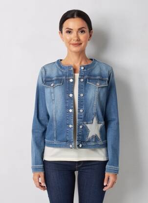 Veste casual col rond bleu LIU JO femme