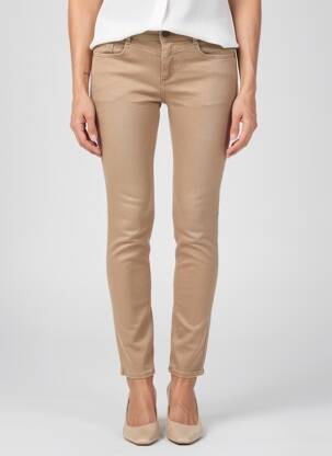 Pantalon slim stretch taille normale marron STREET ONE femme