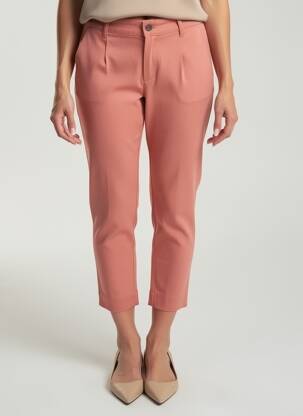 Pantalon 7/8 stretch taille normale orange LA FIANCÉE femme