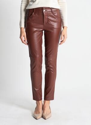 Pantalon slim stretch taille normale marron STREET ONE femme