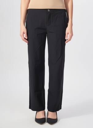 Pantalon droit tissage popeline taille normale noir STREET ONE femme