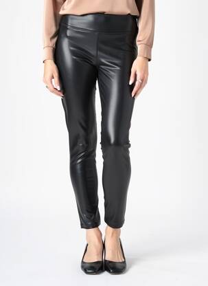 Legging tissage simili-cuir taille normale noir STREET ONE femme