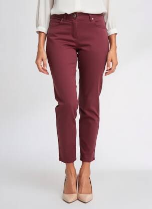 Pantalon 7/8 stretch taille normale violet COPENHAGEN femme