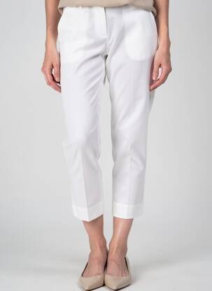 Pantalon 7/8 stretch taille normale blanc BRANDTEX femme