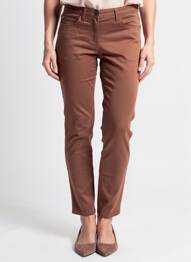 Pantalon slim stretch taille normale marron BRANDTEX femme