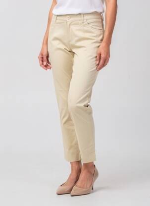 Pantalon 7/8 stretch taille normale beige LA FIANCÉE femme