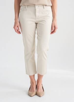 Pantacourt stretch taille normale beige STREET ONE femme
