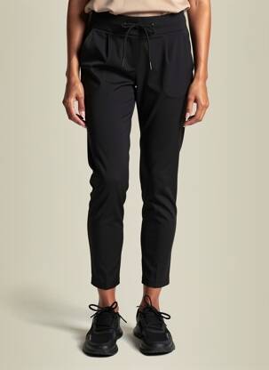 Pantalon slim taille élastique taille normale noir ICJHI femme