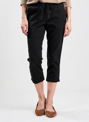 Pantalon 7/8 taille élastique taille normale noir PAKO LITTO femme