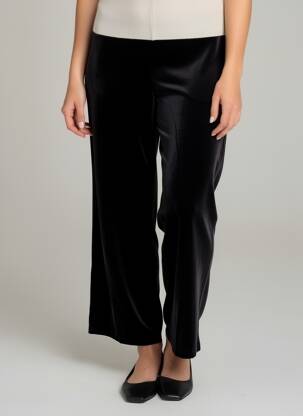 Pantalon droit stretch taille normale noir GRACE & MILA femme