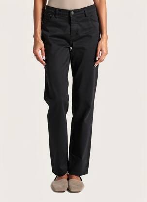 Pantalon slim tissage popeline taille normale noir PAKO LITTO femme