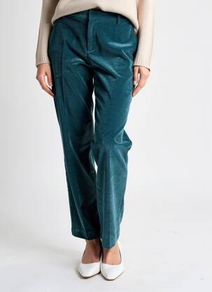 Pantalon droit stretch taille normale vert MKT STUDIO femme