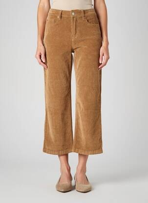 Pantalon 7/8 stretch taille normale marron MKT STUDIO femme