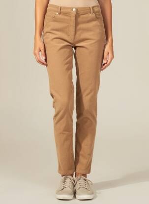 Pantalon slim stretch taille normale marron BETTY BARCLAY femme
