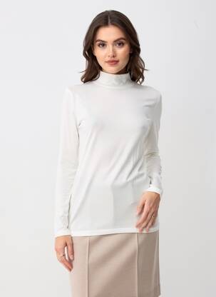 T-shirt manches longues manches longues blanc SELECTED femme