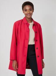 Trench poches sans capuche rouge NICE THINGS femme