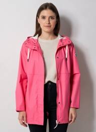 Imperméable manches longues a capuche rose TANTÄ femme