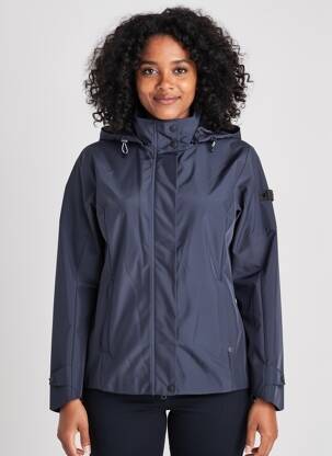 Coupe-vent finition intérieure doublée a capuche bleu BETTY BARCLAY femme