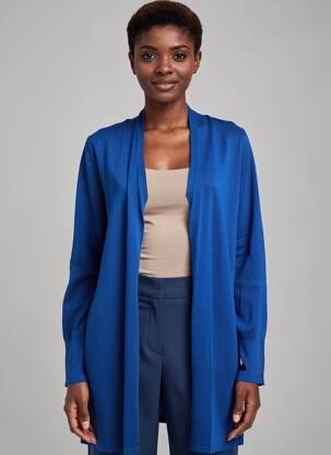 Gilet manches longues manches longues bleu BETTY BARCLAY femme