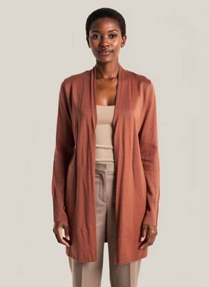 Gilet manches longues manches longues marron BETTY BARCLAY femme