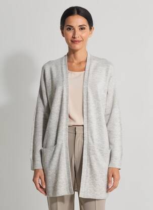 Gilet manches longues stretch gris WHITE STUFF femme