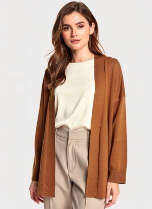 Gilet manches longues manches longues marron VILA femme