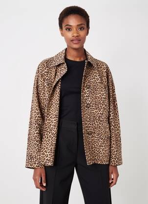 Veste casual coupe droite marron HOD femme