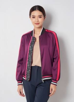 Veste casual coupe droite violet SCOTCH & SODA femme