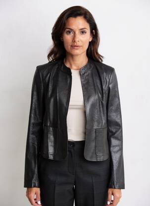 Veste casual coupe cintrée noir SIGNE NATURE femme