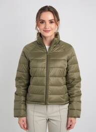 Doudoune poches sans capuche vert GRACE & MILA femme