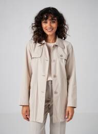 Trench finition intérieure doublée sans capuche beige BETTY BARCLAY femme