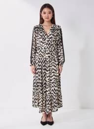 Robe longue manches longues manches longues noir LA PETITE FRANCAISE femme